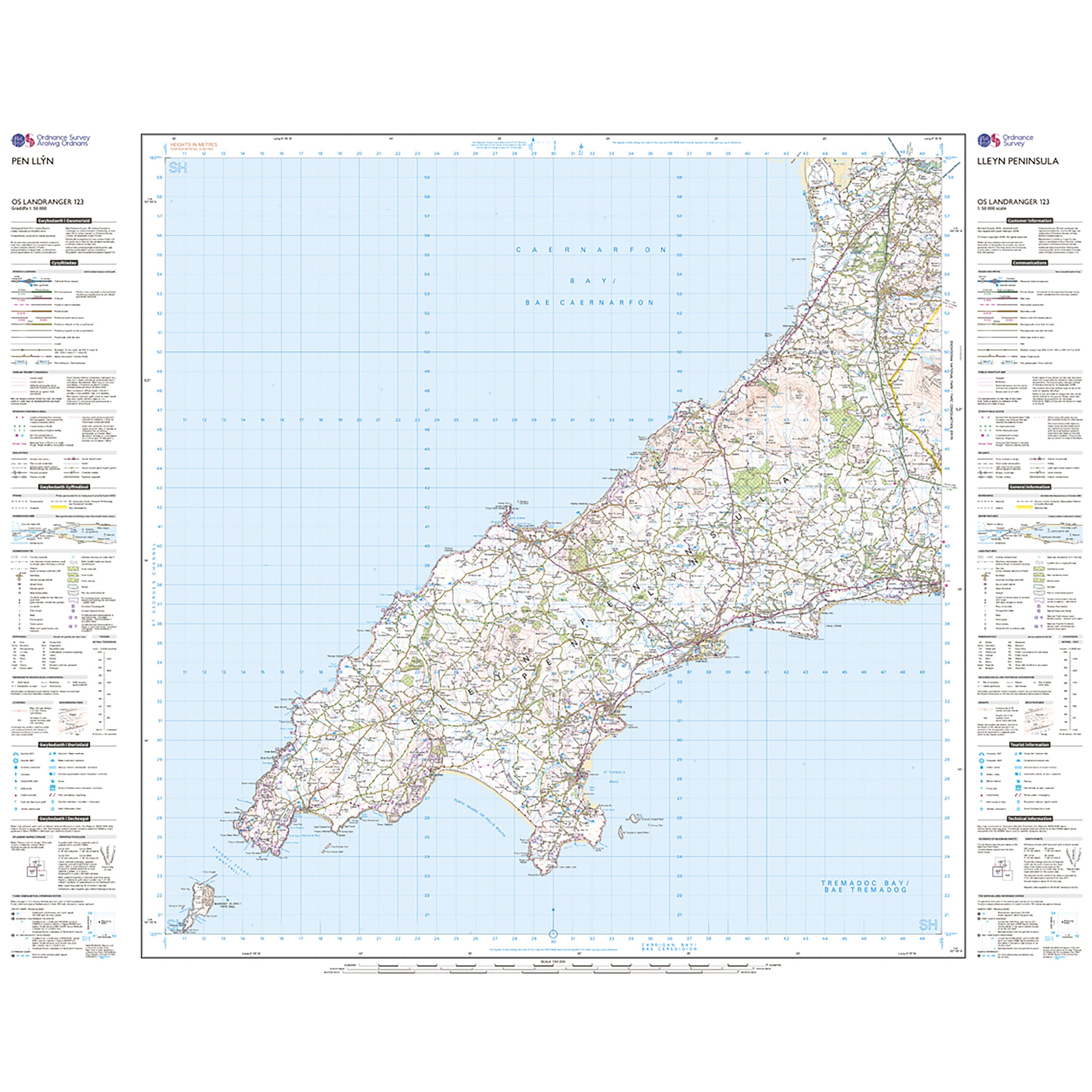 Landranger Active 123 Lleyn Peninsula Map With Digital Version