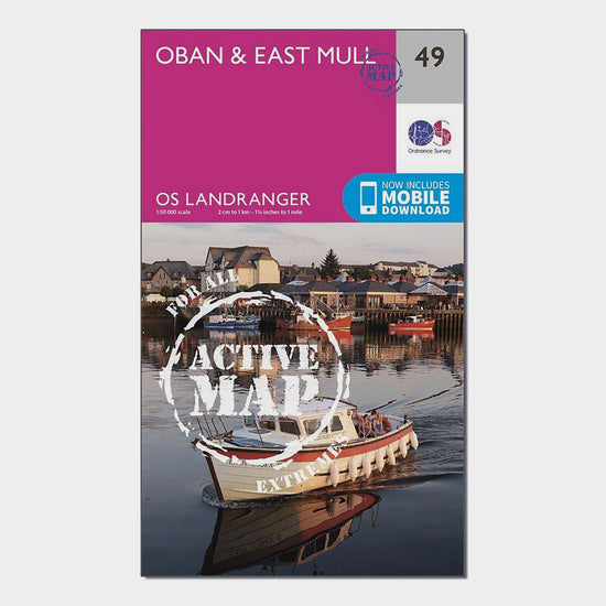 Landranger Active 49 Oban & East Mull Map With Digital Version