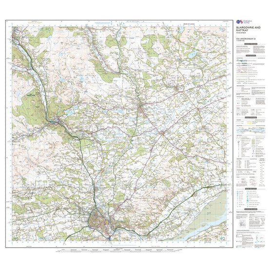 Landranger Active 53 Blairgowrie & Forest of Alyth Map With Digital Version