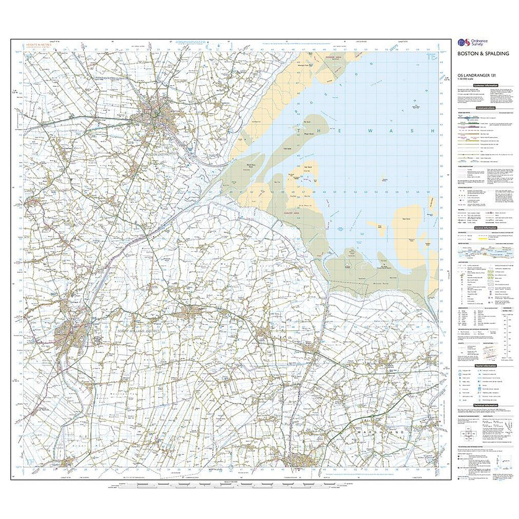 Landranger Active 131 Boston & Spalding Map With Digital Version
