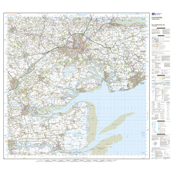 Landranger Active 168 Colchester, Halstead & Maldon Map With Digital Version