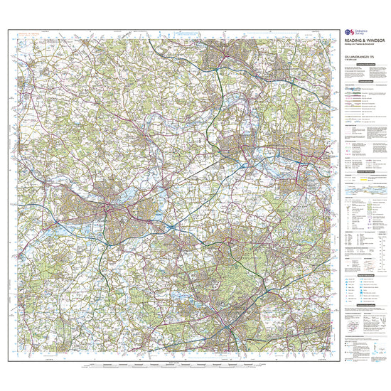 Landranger Active 175 Reading, Windsor, Henley-on-Thames & Bracknell Map With Digital Version
