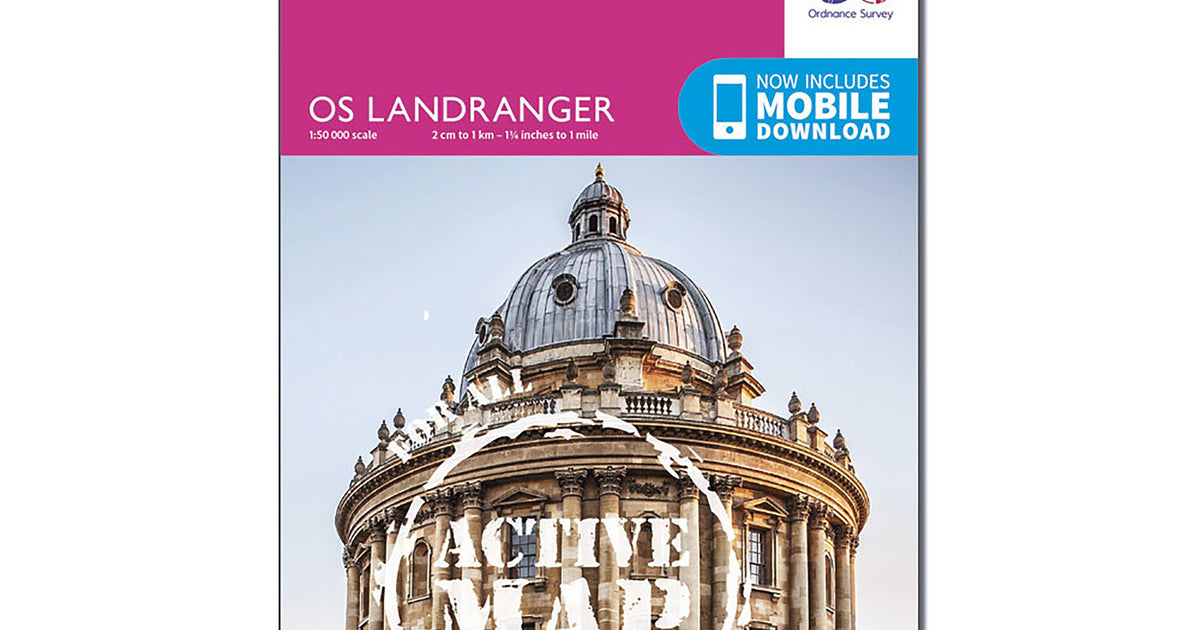 Ordnance Survey Landranger Active 164 Oxford, Chipping Norton ...
