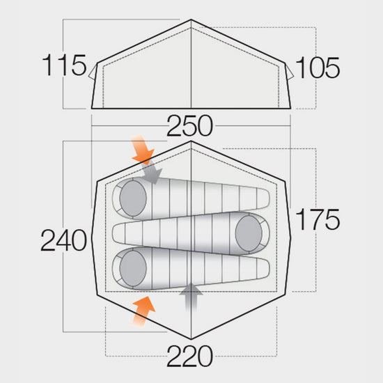 Nevis 300 Backpacking Tent