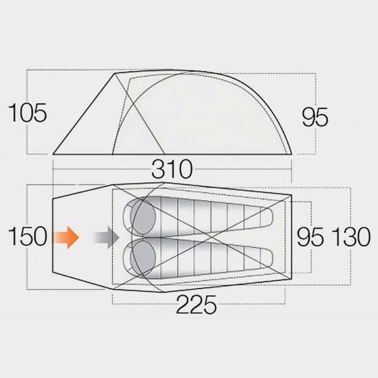 Mirage 200 Pro Backpacking Tent