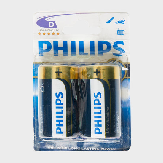 Ultra Alkaline D LR20 Batteries 2 Pack