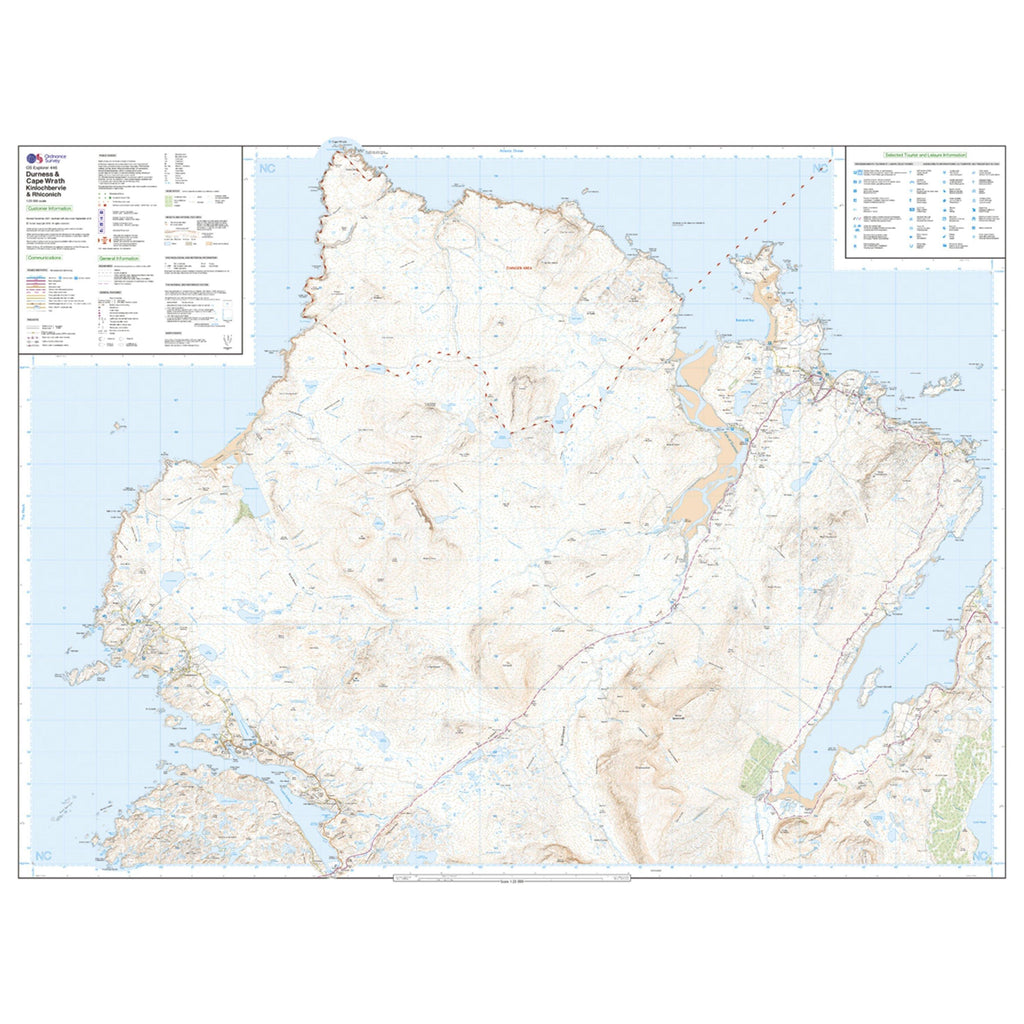 Explorer 446 Durness & Cape Wrath Map With Digital Version