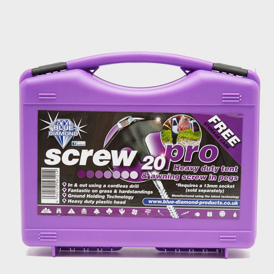 Screw Tent Pegs - 20 pack