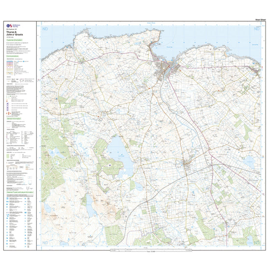 Explorer 451 Thurso & John o’Groats Map With Digital Version