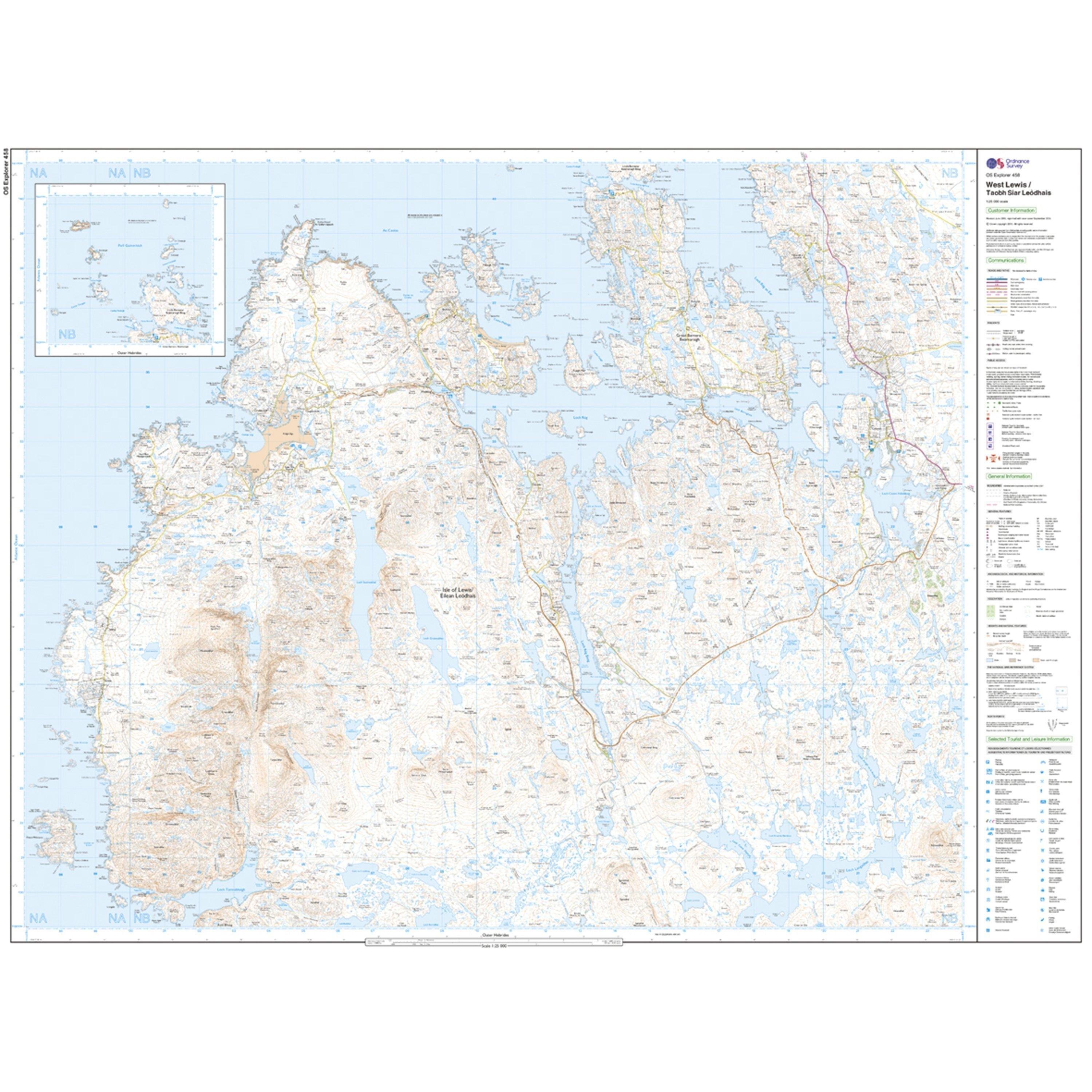 Explorer 458 West Lewis Map With Digital Version