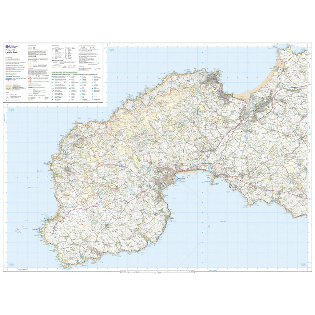 Explorer 102 Land’s End Map With Digital Version