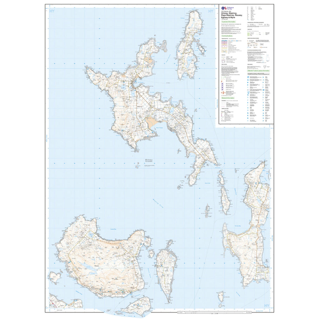 Explorer 464 Orkney Map With Digital Version