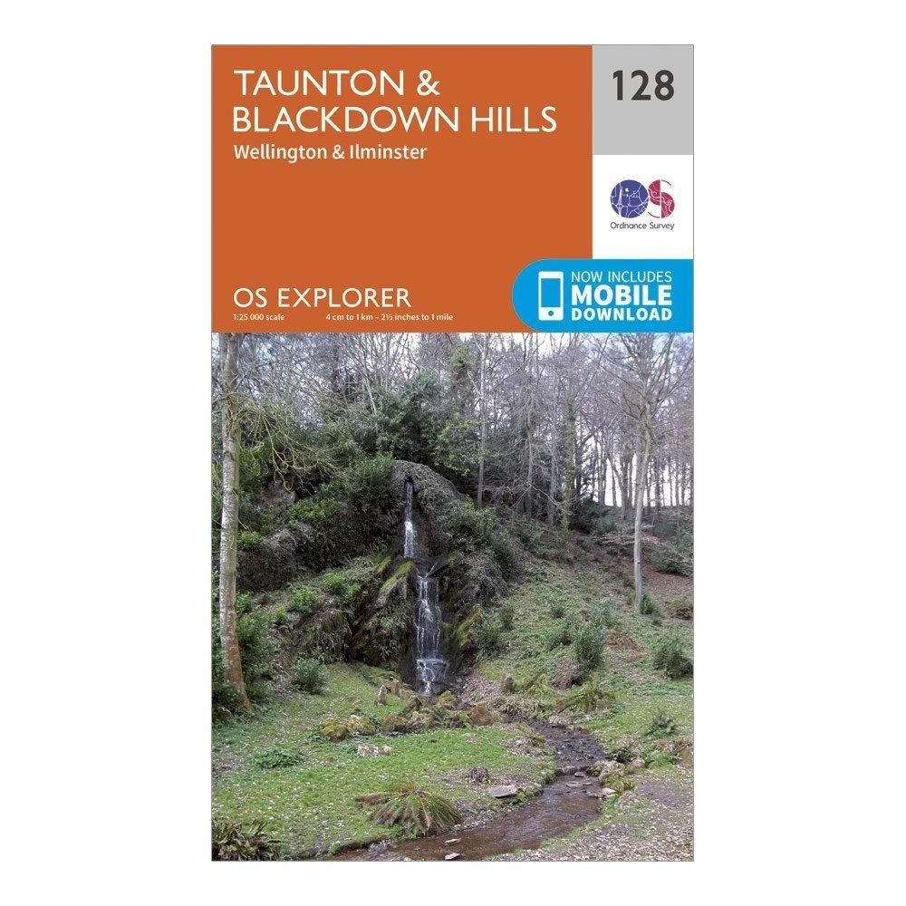 Explorer 128 Taunton & Blackdown Hills Map With Digital Version