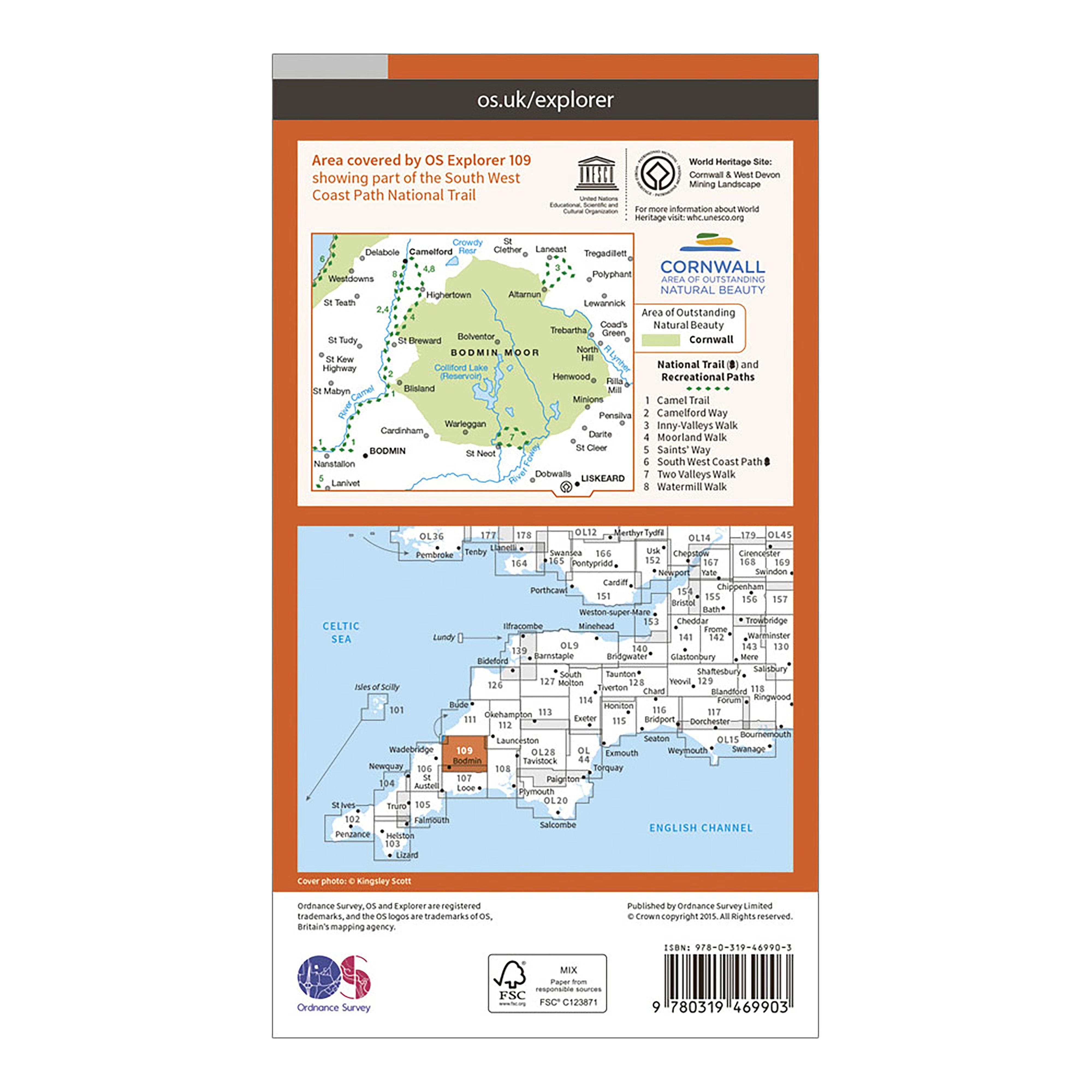 Explorer Active 109 Bodmin Moor Map With Digital Version