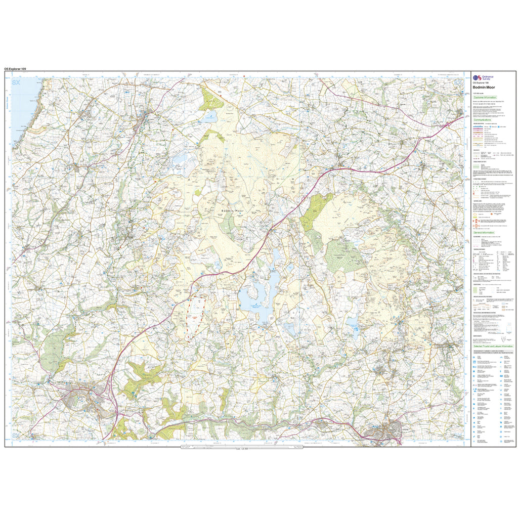 Explorer Active 109 Bodmin Moor Map With Digital Version
