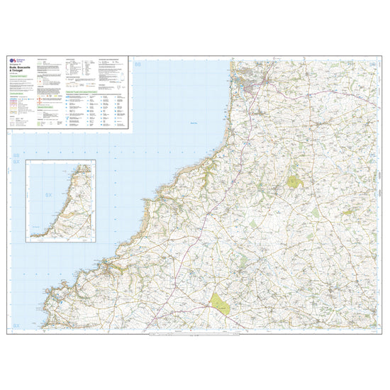 Explorer Active 111 Bude, Boscastle & Tintagel Map With Digital Version