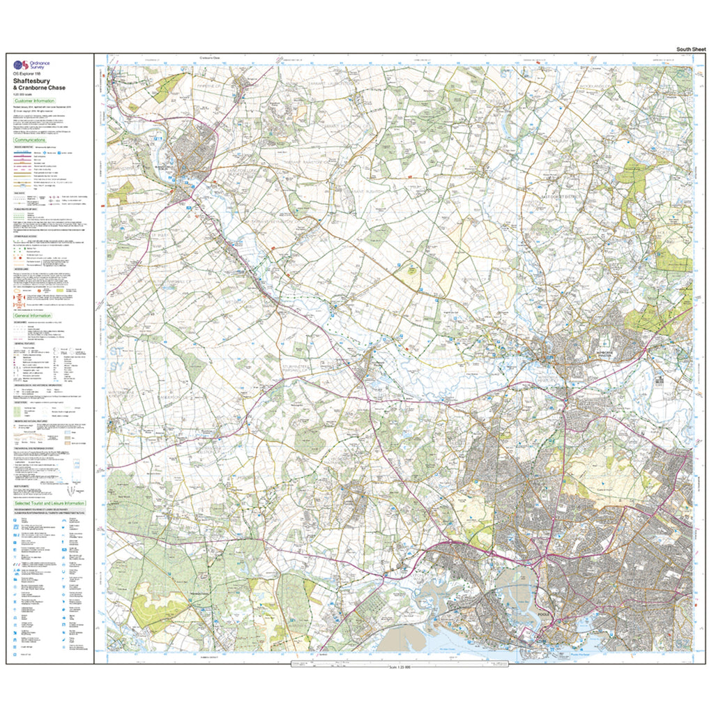 Explorer Active 118 Shaftesbury & Cranborne Chase Map With Digital Version