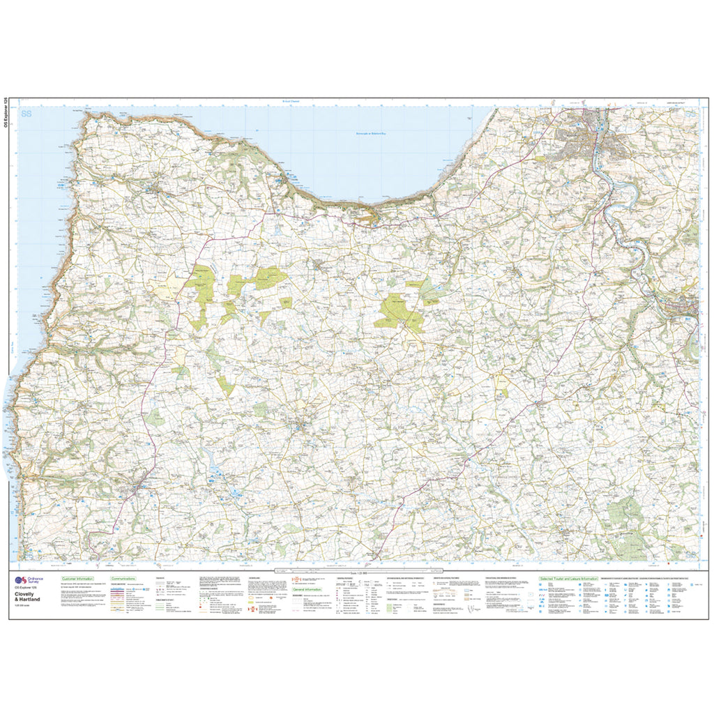 Explorer Active 126 Clovelly & Hartland Map With Digital Version