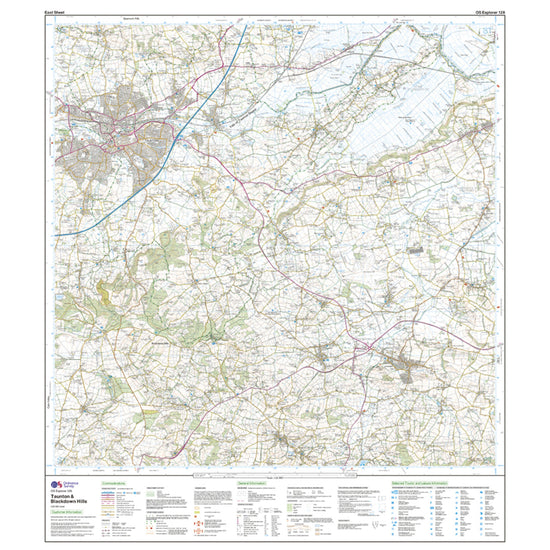 Explorer Active 128 Taunton & Blackdown Hills Map With Digital Version