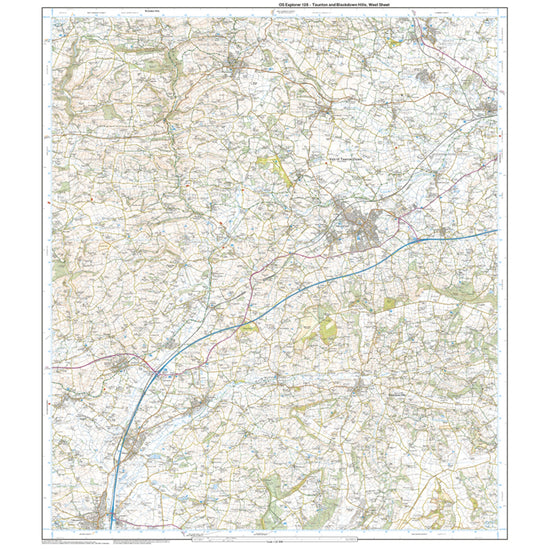 Explorer Active 128 Taunton & Blackdown Hills Map With Digital Version