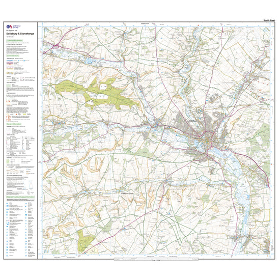 Explorer Active 130 Salisbury & Stonehenge Map With Digital Version
