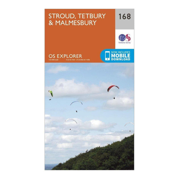 Ordnance Survey Explorer 168 Stroud, Tetbury & Malmesbury Map With ...