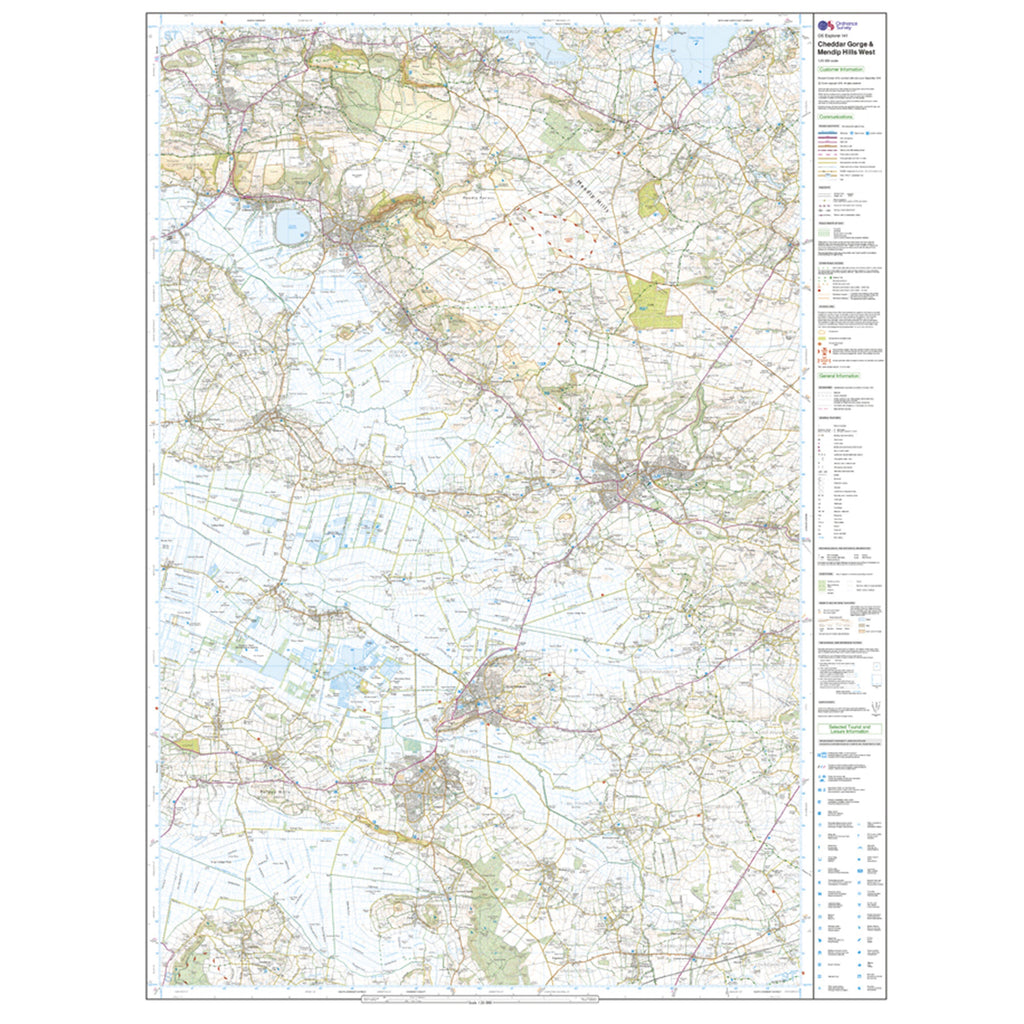 Explorer Active 141 Cheddar Gorge & Mendip Hills West Map With Digital Version