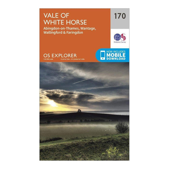 Explorer 170 Abingdon, Wantage & Vale of White Horse Map With Digital Version