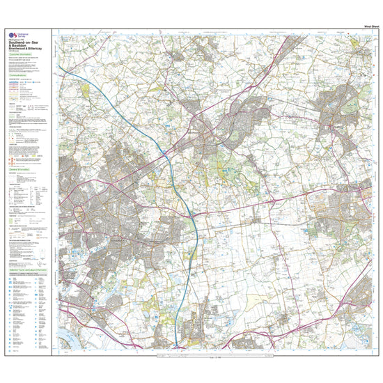 Explorer 175 Southend-on-Sea & Basildon Map With Digital Version
