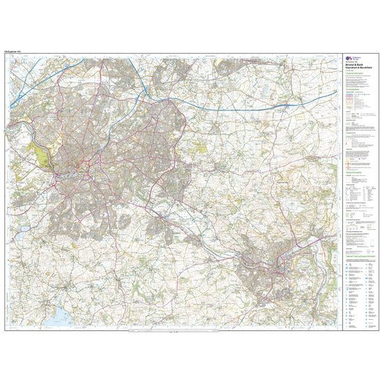 Explorer Active 155 Bristol & Bath Map With Digital Version
