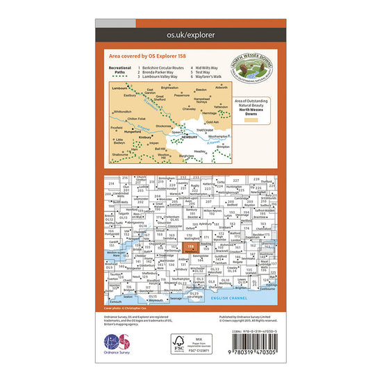 Explorer Active 158 Newbury & Hungerford Map With Digital Version