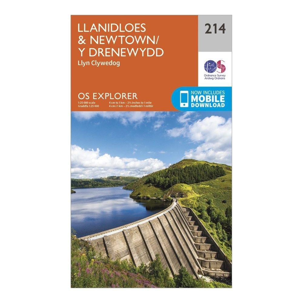 Explorer 214 Llanidloes & Newtown Map With Digital Version
