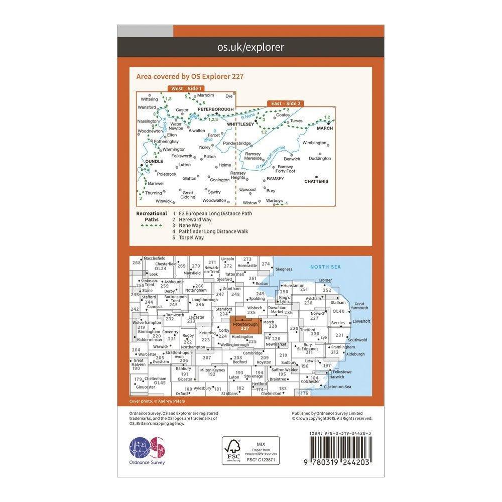 Explorer 227 Peterborough Map With Digital Version