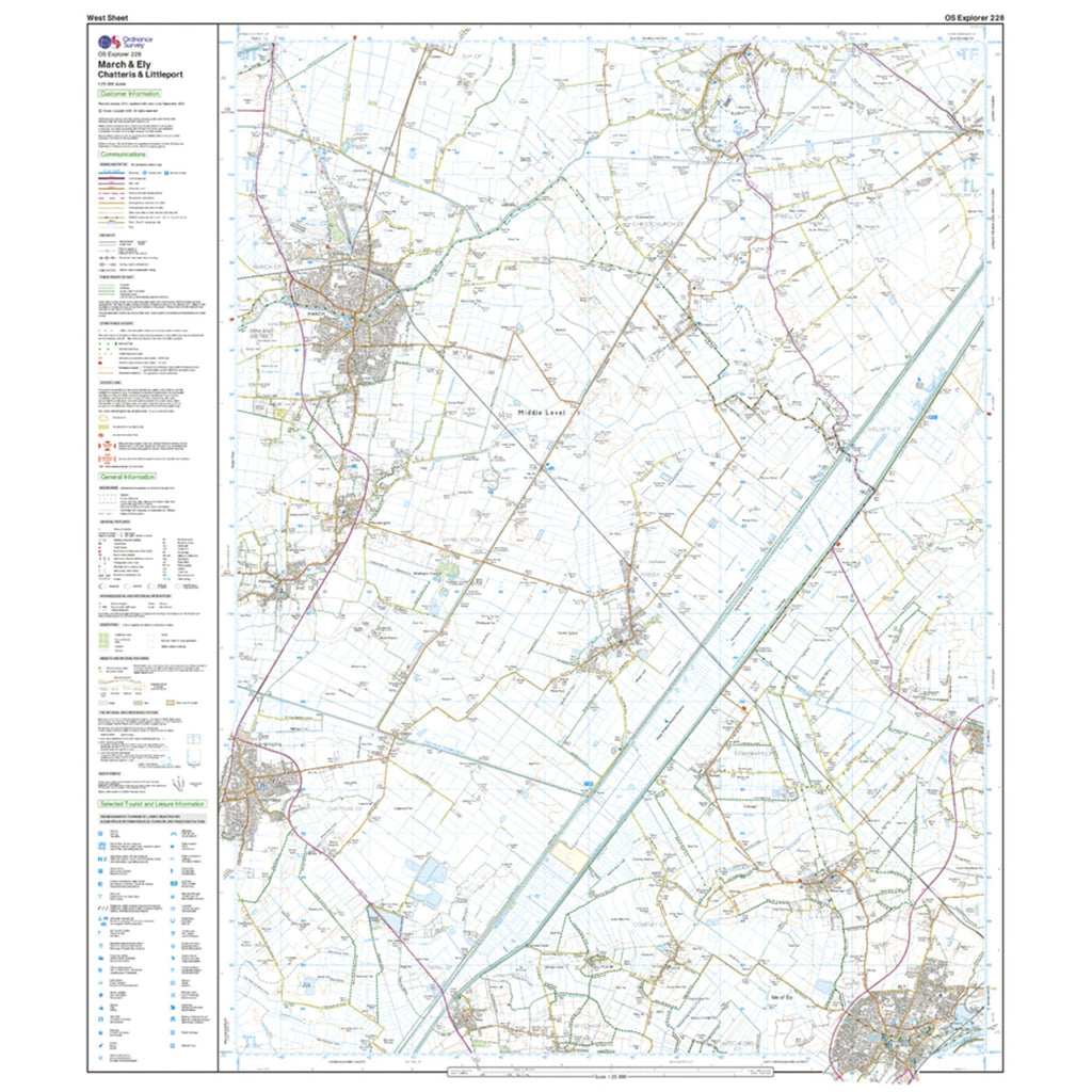 Explorer 228 March & Ely Map With Digital Version