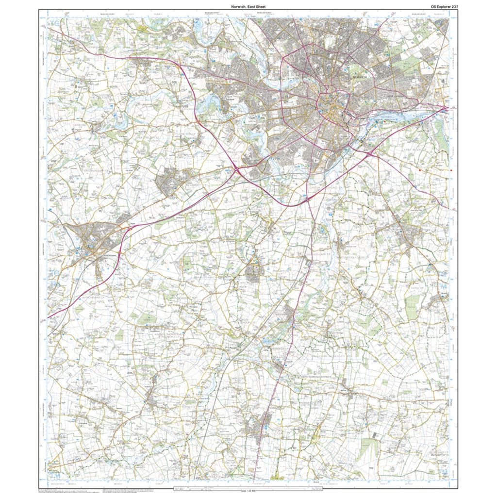 Explorer 237 Norwich Map With Digital Version