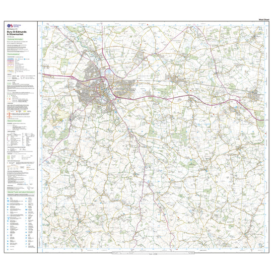 Explorer Active 211 Bury St Edmunds & Stowmarket Map With Digital Version