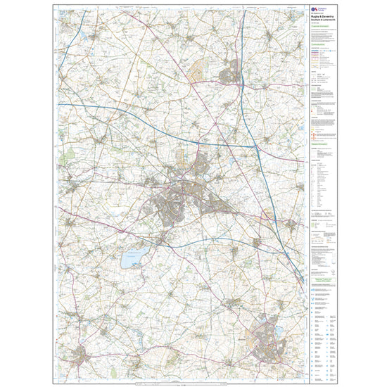 Explorer Active 222 Rugby & Daventry Map With Digital Version