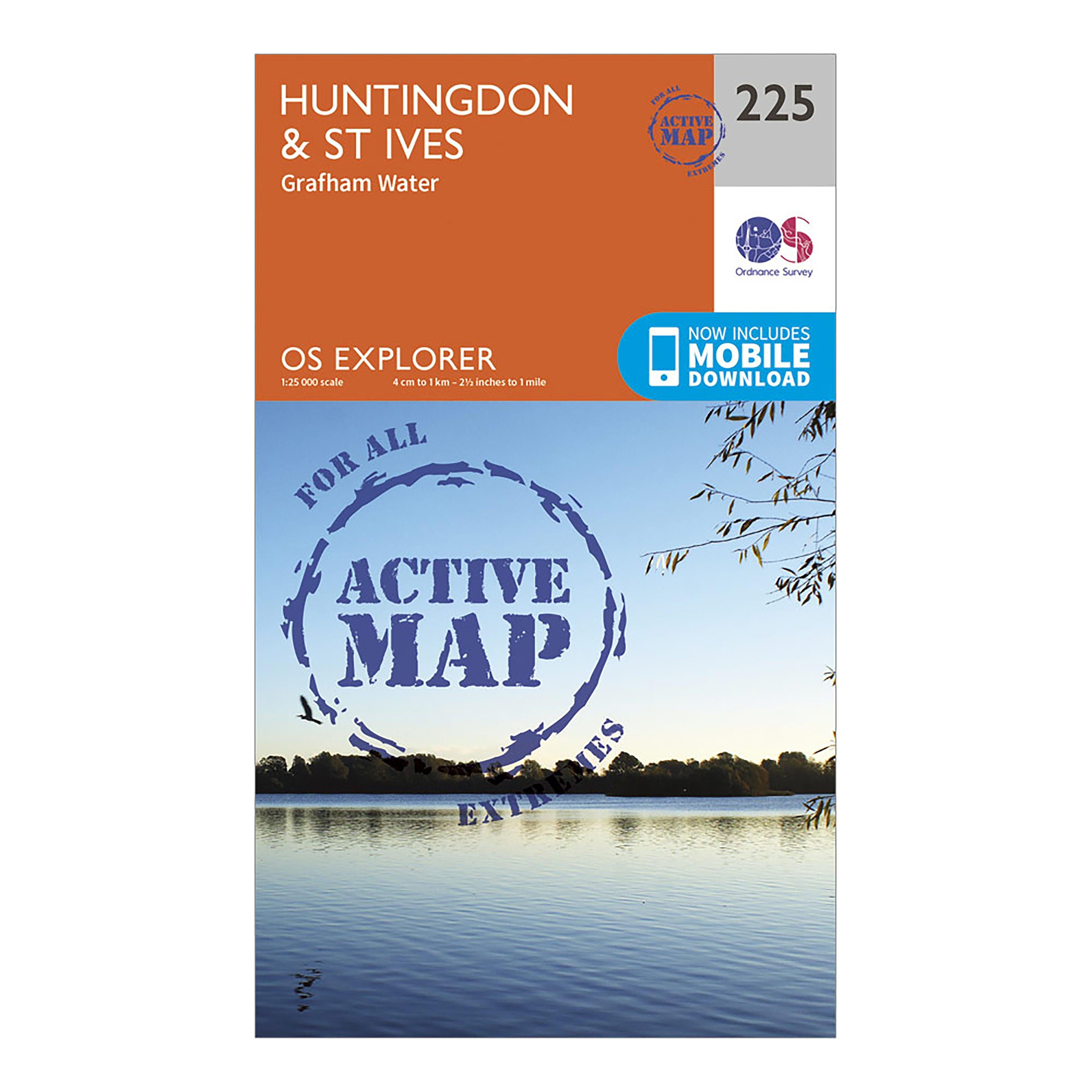 Explorer Active 225 Huntingdon & St Ives Map With Digital Version