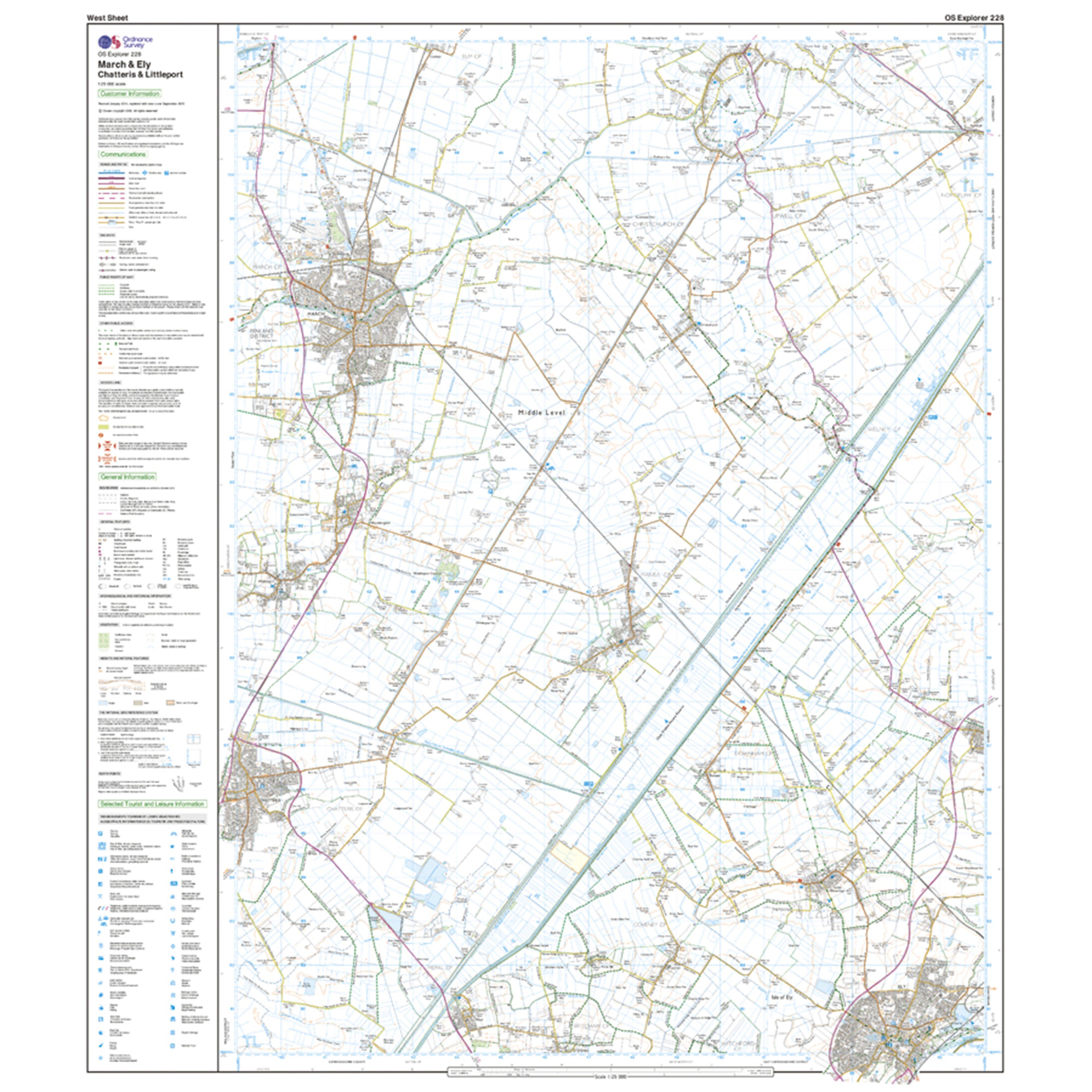 Explorer Active 228 March & Ely Map With Digital Version