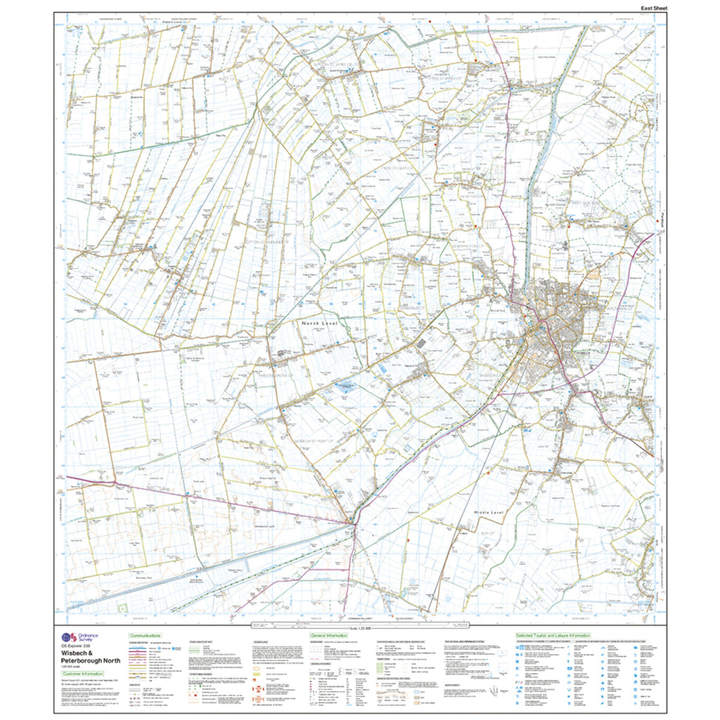 Explorer Active 235 Wisbech & Peterborough North Map With Digital Version