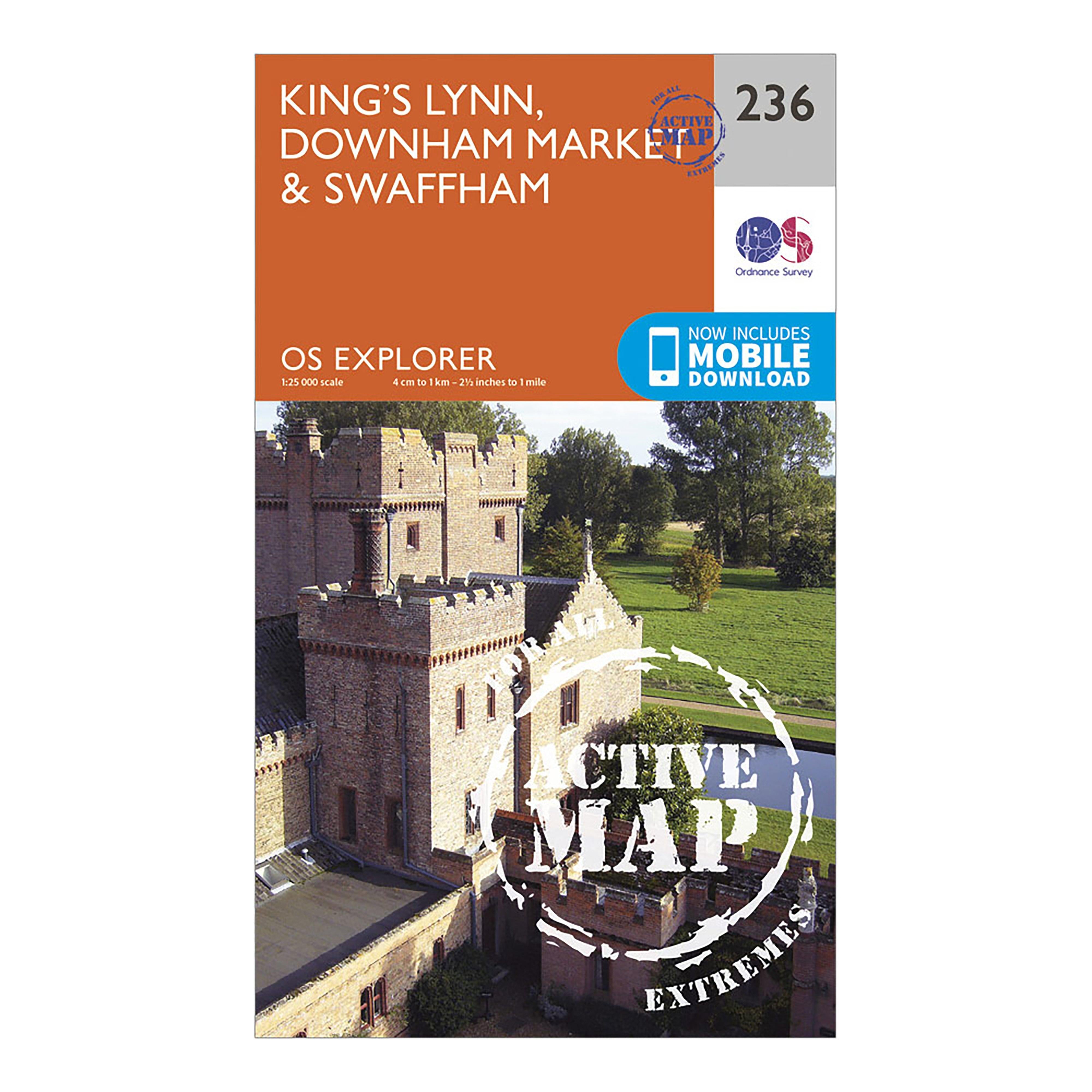 Explorer Active 236 King’s Lynn, Downham Market & Swaffham Map With Digital Version