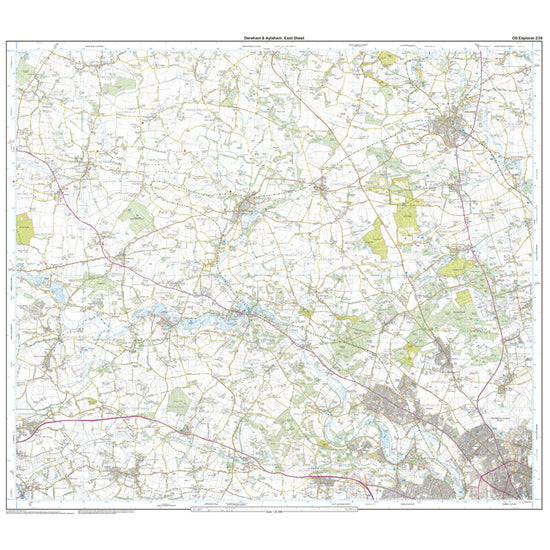 Explorer Active 238 East Dereham & Aylsham Map With Digital Version