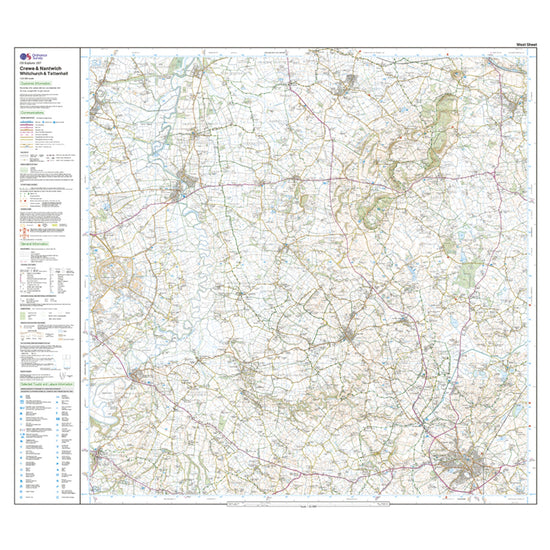 Explorer Active 257 Crewe & Nantwich Map with Digital Version