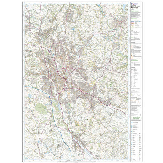 Explorer Active 258 Stoke-on-Trent & Newcastle-under-Lyme Map With Digital Version