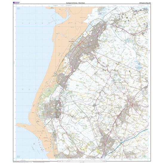 Explorer Active 285 Southport & Chorley Map With Digital Version