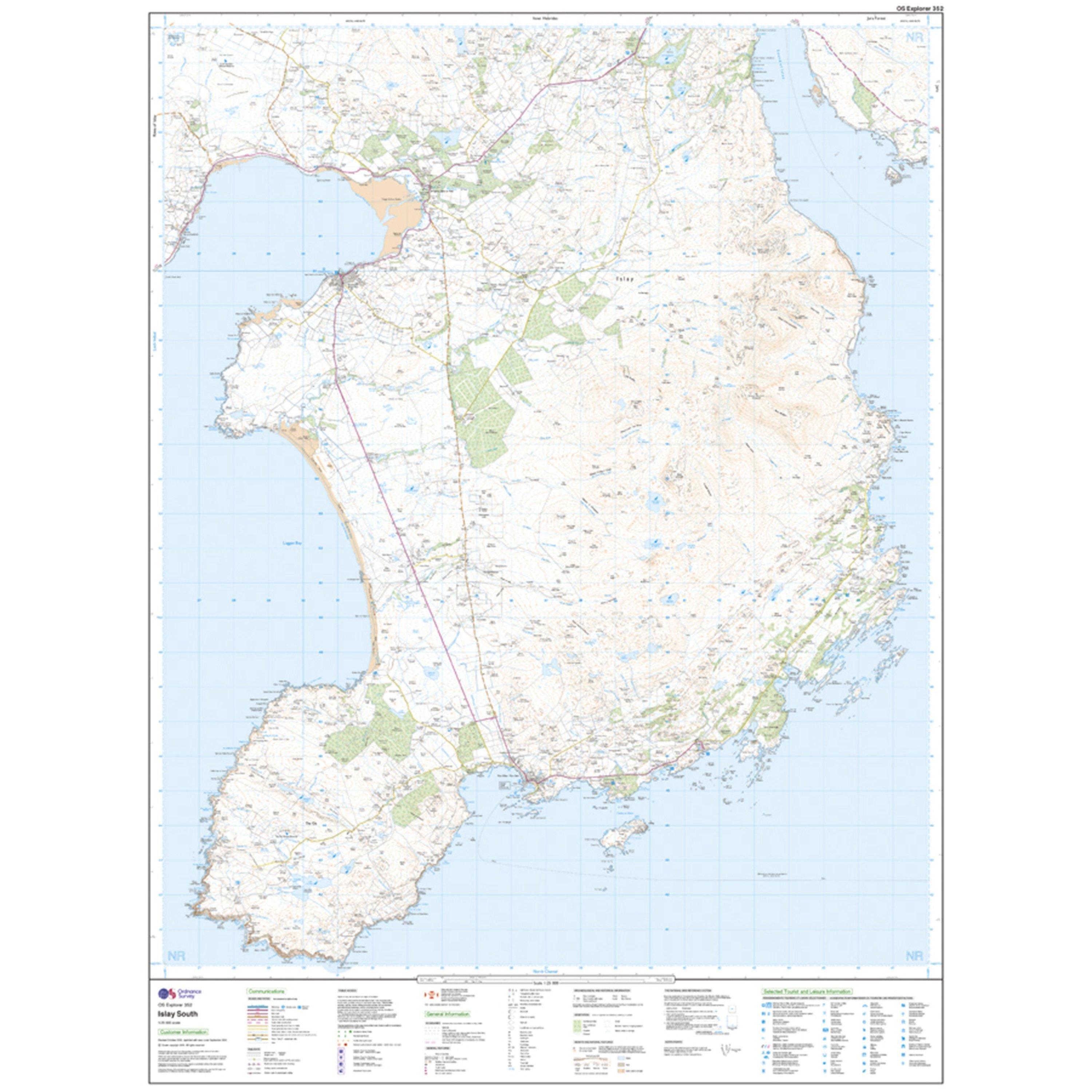Explorer 352 Islay South Map With Digital Version