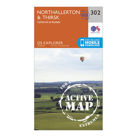 Explorer Active 302 Northallerton & Thirsk Map With Digital Version