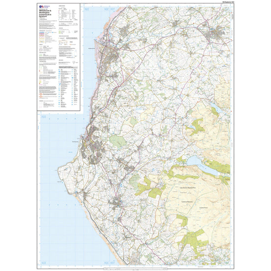 Explorer Active 303 Whitehaven & Workington Map With Digital Version