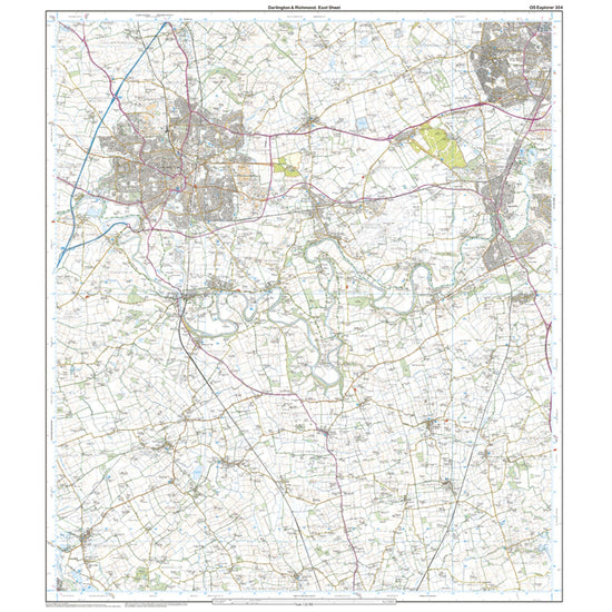 Explorer Active 304 Darlington & Richmond Map With Digital Version