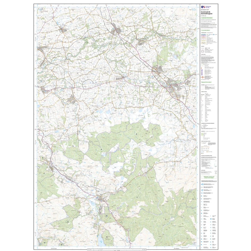Explorer Active 327 Cumnock & Dalmellington Map With Digital Version
